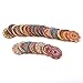 100Pcs Decorative Buttons for Crafts 1 Inch Vintage Wood Buttons with 2 Holes for DIY Sewing Craft Decorative, Mixed Pattern (25mm)