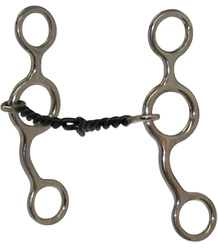 AJ Tack Wholesale Jr Mors de cheval coulissant en fer doux torsadé 12,7 cm