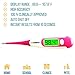 Best 2017 FDA Digital Medical Thermometer, Easy Accurate and Fast 10 Second Read & Monitor Fever Temperature, Flexible Tip,Waterproof for Baby,Kids, Adults, Pets,Oral, Underarm (Pink)