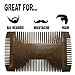 Handmade Beard Brush & Beard Comb Shaping Tool Kit for Mens Beards & Hair
