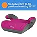 Cosco Topside Booster Car Seat - Easy to Move, Lightweight Design, Magenta