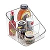 InterDesign-iDesign-Storage-Box-with-3-Compartments-Small-Plastic-Rack-Pantry-Practical-Kitchen-Organiser-for-Spices-and-Condiments-Clear-Set-of-1 iDesign 59830 Storage Box with 3 Compartments, Small Plastic Spice Rack for Kitchen and Pantry, Practical Kitchen…