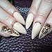 MIOBLET 300 Piece Mix Size SS3-SS30 Rose Gold Crystal Gem Nail Rhinestones Manicure Nail Gems Flatback Non Hotfix Glitter 3D Nail Art Gems Stones DIY Nails Decorations Rhinestone Accessories