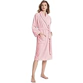 SIORO Women Cotton Terry Cloth Robes, Soft Plush Spa Bathrobe with Shawl Collar, Towel nightgrown Bath for Pool, Gym, Travel