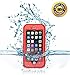 #1 Best iPhone 6 Plus Waterproof Case (Red), Protective & Shockproof Phone Cases or Your Money Back! Free Bonus Apple Cell Charging Cable, Rugged Premium Protection & Defend By Armour Shell.