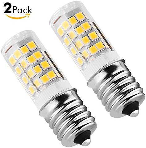 Sanniu E17 Bulb LED Microwave Oven Light 4 Watt Warm White 3000K Non-dimmable 51x2835SMD AC110-130V (Pack of 2)