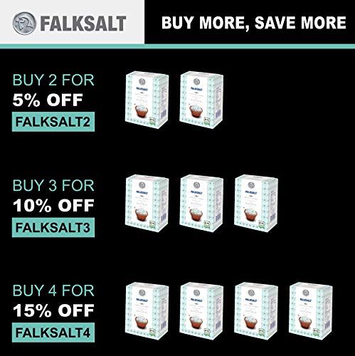 FALKSALT | Cyprus Organic Sea Salt Flakes, 8.8oz Box | Gourmet Flakey Sea Salt - Image 5