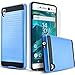 Circlemalls 2 Pieces Slim Hybrid Shockproof Protective Phone Case Cover and Stylus Pen Compatible for [Sony Xperia XA Ultra], with [Premium Screen Protector]-Blue