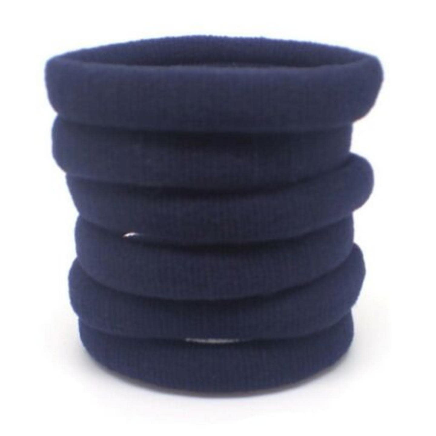 Topkids Accessories Thick Hair Bands for Women and Girls, Hair Bobbles Elastic HairBands Ponytail Holders Hair Ties Hair Elastics Hairbands Women (Navy Blue)