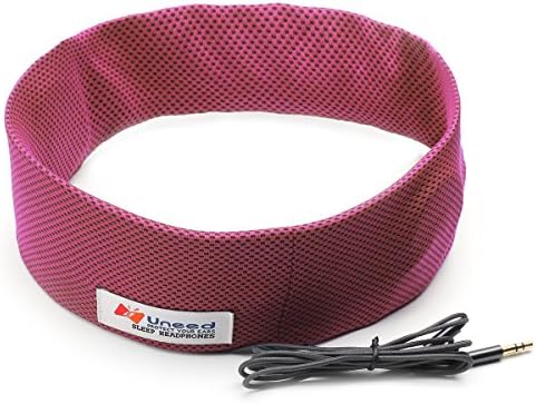 Fishonly Sleep headphones with Cool Mesh - Colorful Summer Cool Sleep Headphones &amp; Sleeping Earphone &amp; Eye Mask &amp; Headband for Travel, Running, Jogging, Outdoor Sports (Red cool)