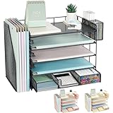 Youbetia Paper Tray Organizer with Mesh File