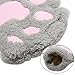 Arshiner Women Bear Plush Cat Paw Claw Glove Soft Winter Gloves Grey-1,One Size