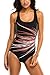 Charmleaks swimsuits one piece tall 1piece swimsuit women 1 piece women's swimsuits, Large, Red