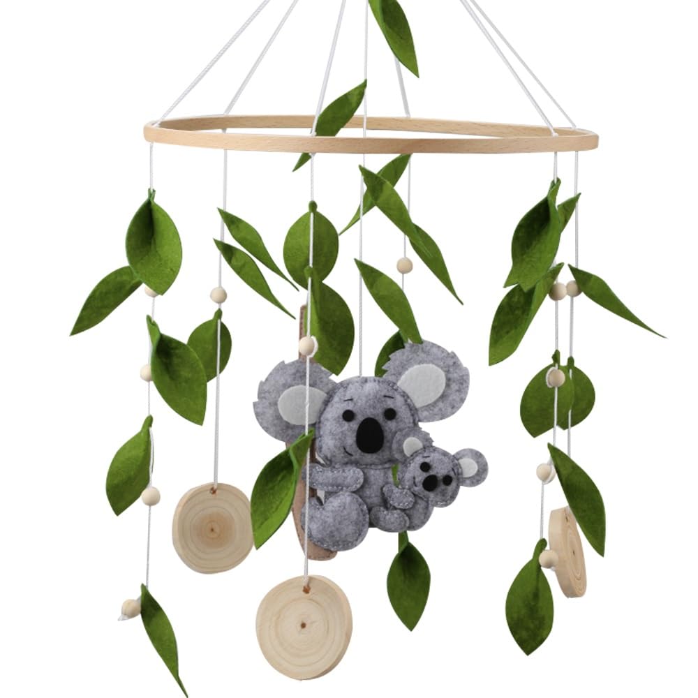 Koala Baby Mobile Nursery Hand Made Felt Baby Mobile Australia Animal Nursery Hanging Crib Mobile