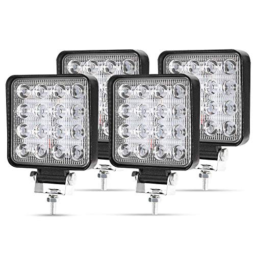 LED work light, LED off-road auxiliary headlight 12V 24V headlight IP67 waterproof reversing light for tractors car excavator SUV, UTV, ATV