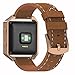 For Fitbit Blaze Bands Leather with Frame Small Large,Austrake Fitbit Blaze Band with Stainless Steel Buckle for Women Men