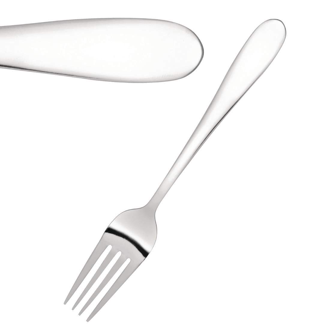 Utopia Manhattan Table Fork - Case of 12-18/0 Stainless Steel Cutlery