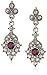 Downton Abbey Boxed Silver-Tone Amethyst Crystal Drop Earrings