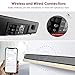 2.1 Channel Soundbar with Subwoofer, ABOX 120W Sound Bar for TV, Wireless & Wired Home Theater Surround Sound, 5 Input with Remote Control, Wall Mountable