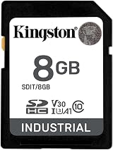 Kingston Industrial SD Card 8GB UHS-I U3 V30 A1 Up to 100MB/s High Endurance view 3