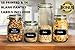 16 Glass Spice Jars Complete Set: 667 Chalkboard & Clear Printed Spice & Pantry Labels - Premier 8 fl Oz Empty Square Bottles w/ Pour/Sift & Coarse Shakers & Airtight Caps - Silicone Funnel Included