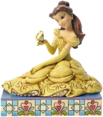 Amazon Com Disney Traditions By Jim Shore Belle From Beauty And The Beast Figurine Curious And Kind 4037513 Home Kitchen