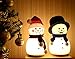 [NEW] Snowman LED Baby Night Light, GoLine Multicolor Nursery Lamp w/ Music, Soft Holiday Gift Idea Room Decor for Kids Women, Tap Control, Mute & Sound Modes, Battery Powered for 20-hour Use.(NL023)
