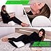 AnboCare Half Moon Bolster Pillow for Legs - Semi Roll Under Knee Pillow for Sleeping on Back - Cooling Gel Memory Foam Relief Neck, Lumbar and Lower Back Pain