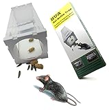 HUA Rat Trap Bottle for Skunk & Squirrel and Similar-size Animals,easy to Use, Isolate Bacteria,No Blood No Disgusting Smell