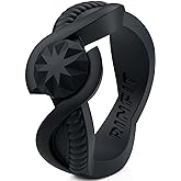 Rinfit Silicone Rings for Women - Rubber Ring Women - Bridal or Promise Rings - Round & Pear Silicone Wedding Bands - Patented Design