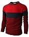 H2H Mens Casual Slim Fit Pullover Sweaters Long Sleeve Lightweight Thin Fabric Various Patterned