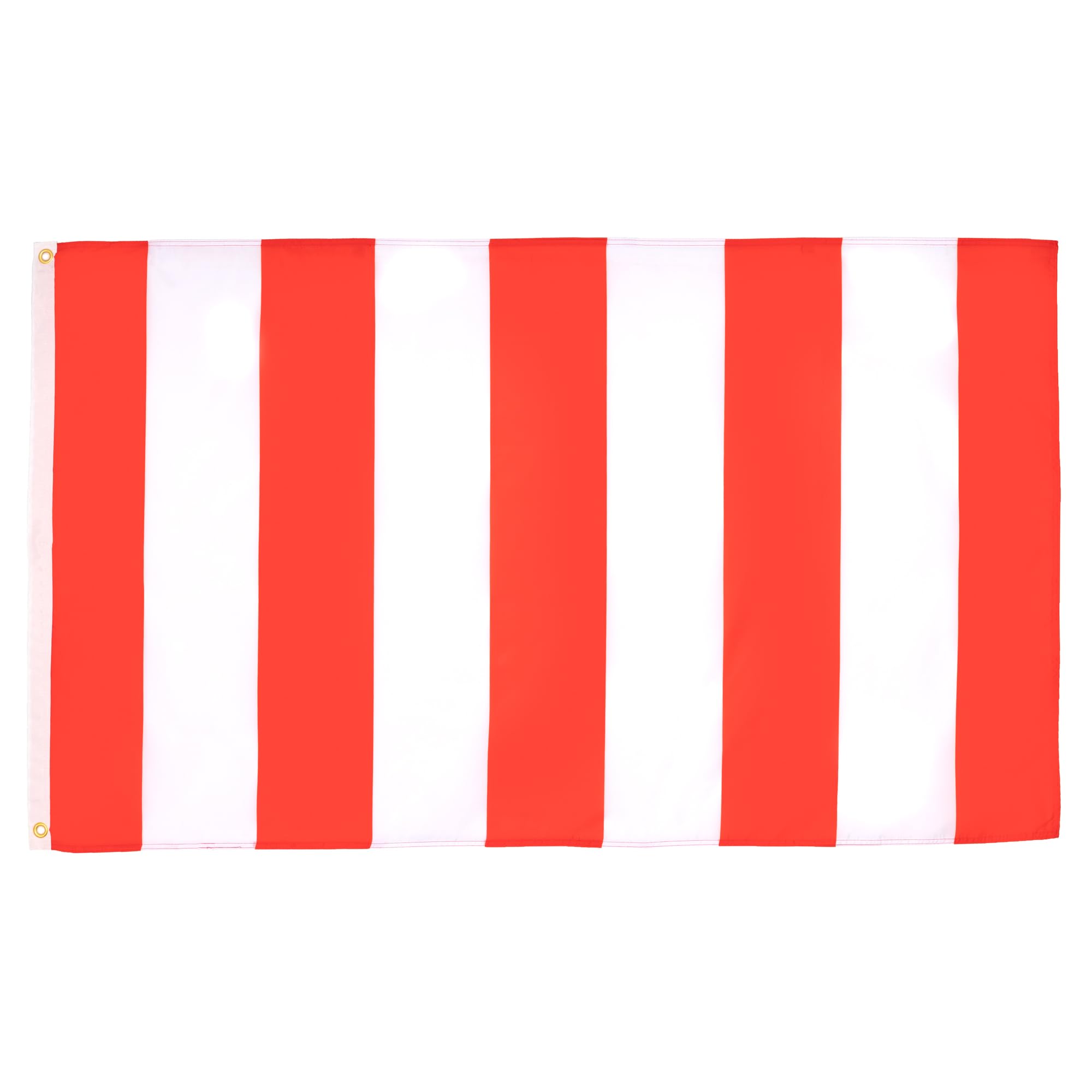AZ FLAG - Red And White Striped Flag - 3x5 Ft - 100D Polyester Red And White Banner with Two Metal Grommets - Fade Resistant - Vivid Colors - 3' x 5' Feet - 150x90 Cm