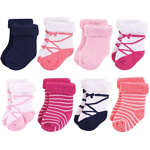 Hudson Baby Baby Socks, Basic Ballet 8-Pack, 12-24 Months