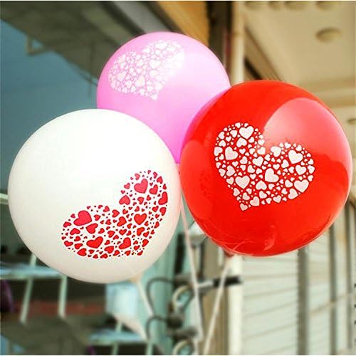 ALUS- Decorative items furnished festivals modeling nice balloons ( Color : White )