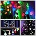 DecorNova Globe Lights, Battery Operated Fairy Ball String Lights with 3 AA Battery Case, Remote Control & 8 Modes for Christmas Party Wedding Bedroom Decorations, 30 LEDs 13 Feet, Multi Color