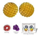 Wooden Hand / Foot Pointed Acupressure Ball Massager Set of 2 Pcs