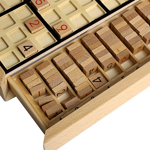 5 Andux+Wooden+Sudoku+Puzzle+Drawer