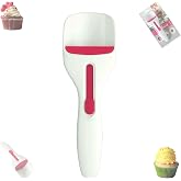 Cupcake Batter Dispenser Scoop with One-Touch Sliding Button | Professional Cake Batter Distribution Tool for Kitchen Baking - Easy Clean Pastry Batter Scoop for DIY Cupcakes &amp; Pancakes