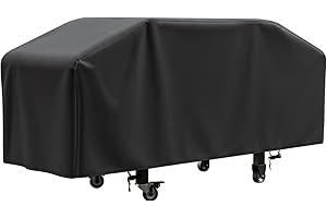SHINESTAR Griddle Cover for Blackstone 36 Inch Griddle and More 4-Burner Flap Top Grills - Waterproof, Lightweight - Click-Close Straps - Black