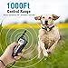 Casfuy Dog Training Collar with Remote 1000ft [2018 Upgraded] Waterproof Rechargeable Electric Shock Collar for Small Medium Large Dogs
