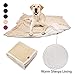 Kritter Planet Dog Blankets for Large Dogs, Soft Fluffy Fleece Pet Blankets for Couch, Sofa, Dog Beds, Car Seats, Creat, Washable, 50x60 inches, Beige