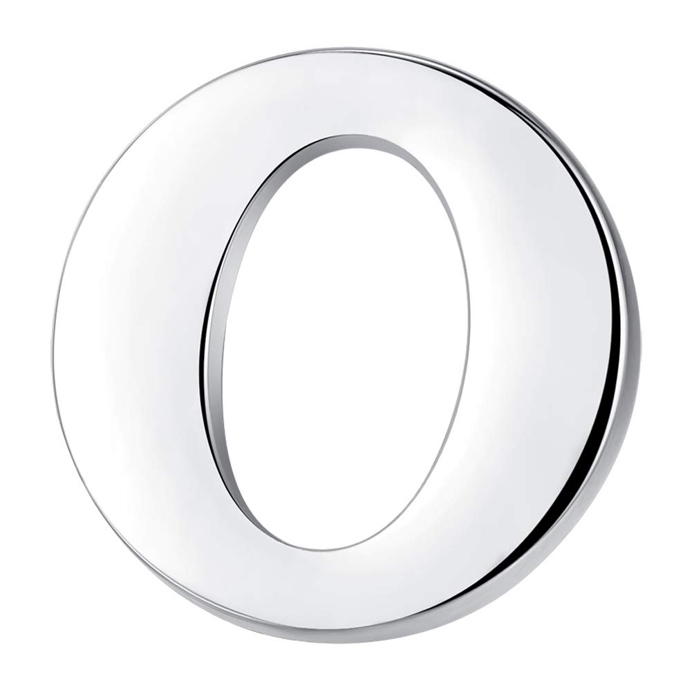 HONEY BEAR 1pc Alphabet Letters A to Z Collar Brooch Label Pins Badge for Mens' Suit/Women's Shirt for Business Gift,Silver O 0.94in