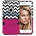 iPhone 6S Plus Case, MagicMobile Hybrid Rugged Rubber Hard Protective Case for Apple iPhone 6S Plus (Chevron Pattern Infinity Pink Love Lovely Design) High Impact Armor Case for iPhone 6S Plus (2015)