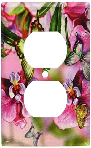 Art Plates Green Butterfly Switch Plate Outlet Cover