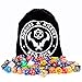 18 Complete Dice Sets (126 Dice), Metal D20, Velvet Dice Bag