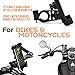 Universal Bike Phone Holder #1 Bike Phone Mount | Bike iPhone Mount/iPhone 6 Holder for Bike | Bike Cell Phone Holder 2X Wheel Led Bike Light - Sports Bike Gifts