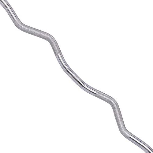 Everyday Essentials Olympic Super Curl Barbell Curl Bar, 48 inch