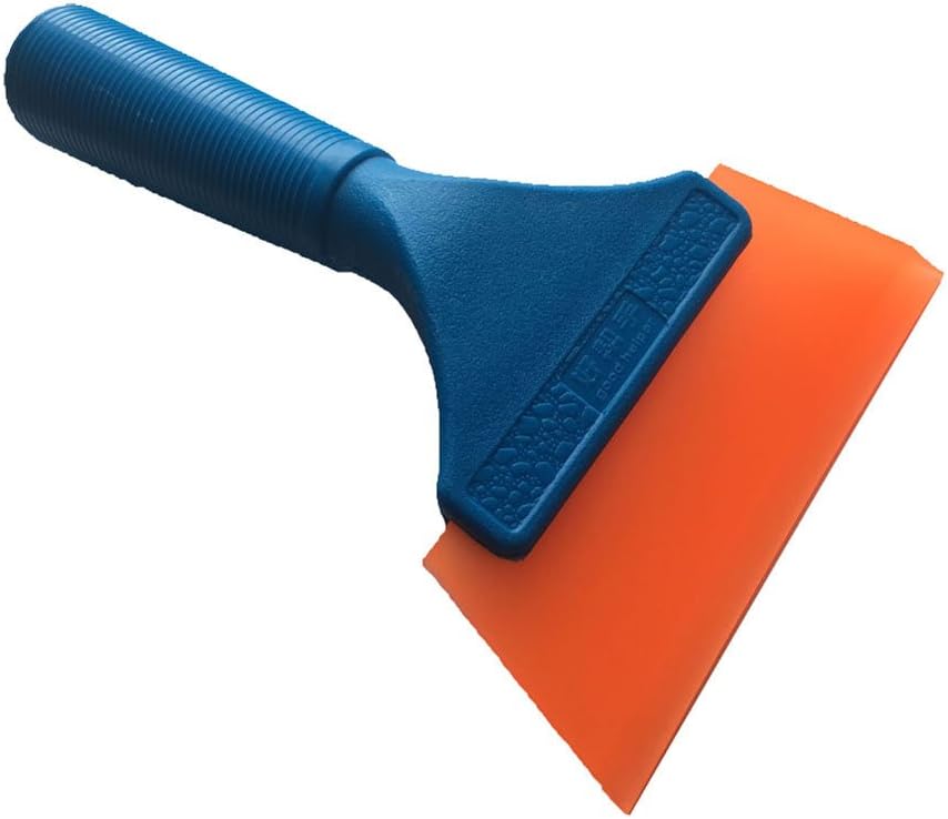 Woboren 7 inch Silicone Rubber Squeegee for Glass Mirror, Shower, Auto, Car Windows Blue & Orange