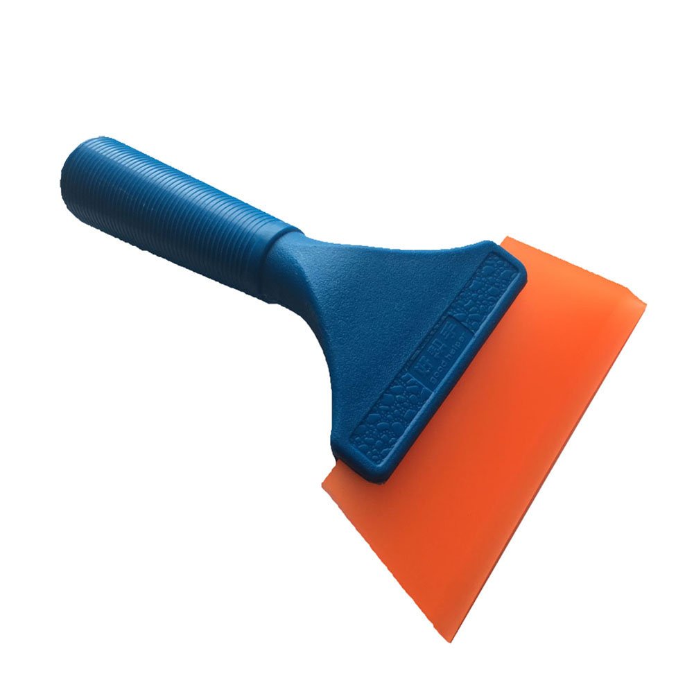 Woboren 7 inch Silicone Rubber Squeegee for Glass, Mirror, Shower, Auto, Car Windows Blue & Orange