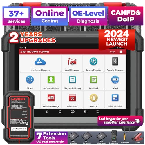 LAUNCH X431 PRO Dyno OBD2 Scanner for All Cars, ECU Coding, All System ...
